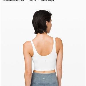 white Lululemon align tank size 4